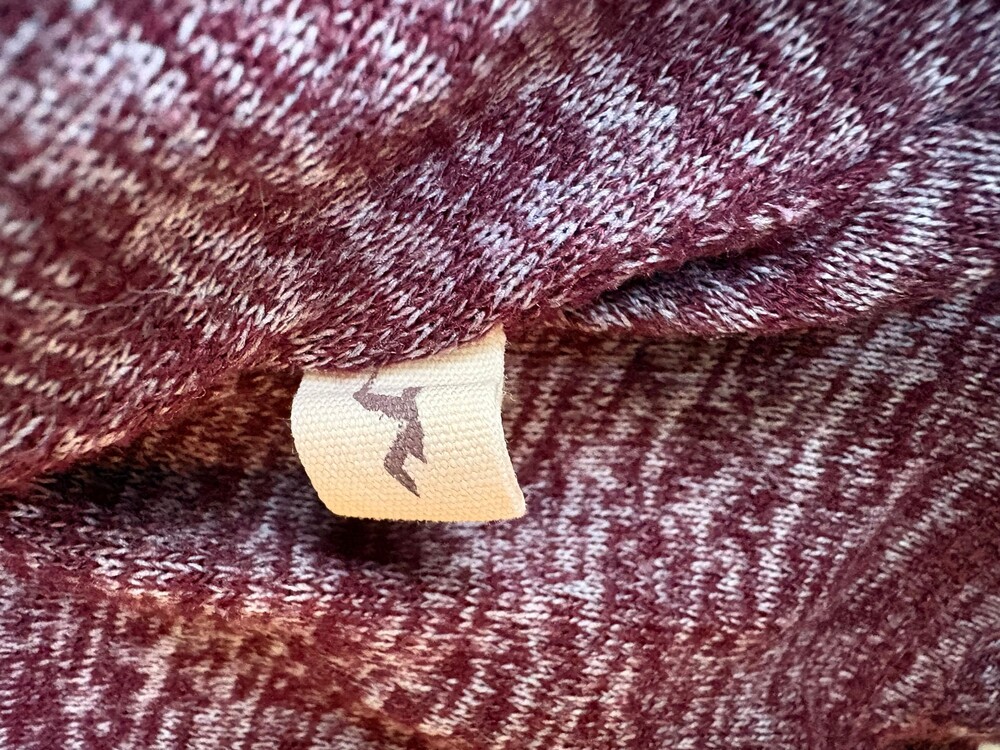 Hollister Small Burgundy Marled Knit Long Sleeve Top - Picture 3 of 5